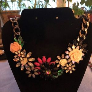 Joan Rivers Jeweled Garden Statement Necklace